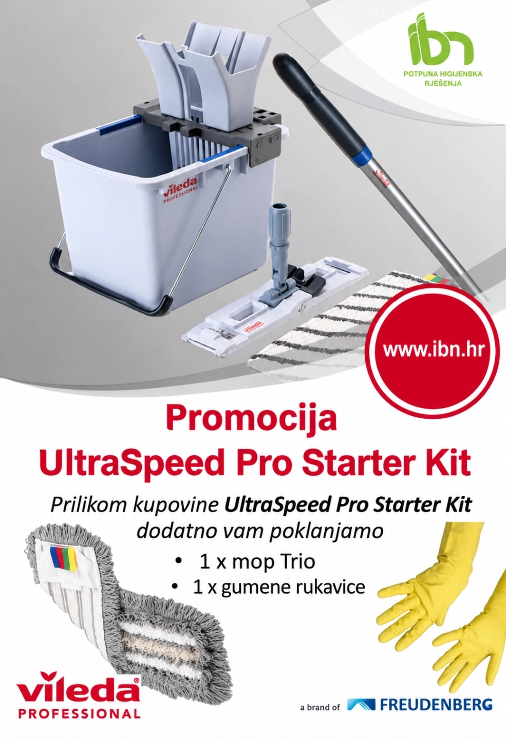 VILEDA UltraSpeed Pro Starter Kit 15l