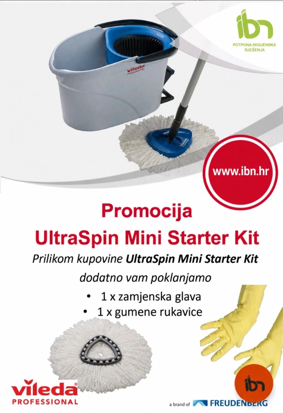 VILEDA UltraSpin mini starter kit